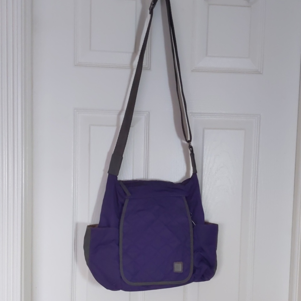Purple crossbody purse